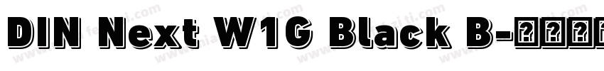 DIN Next W1G Black B字体转换
